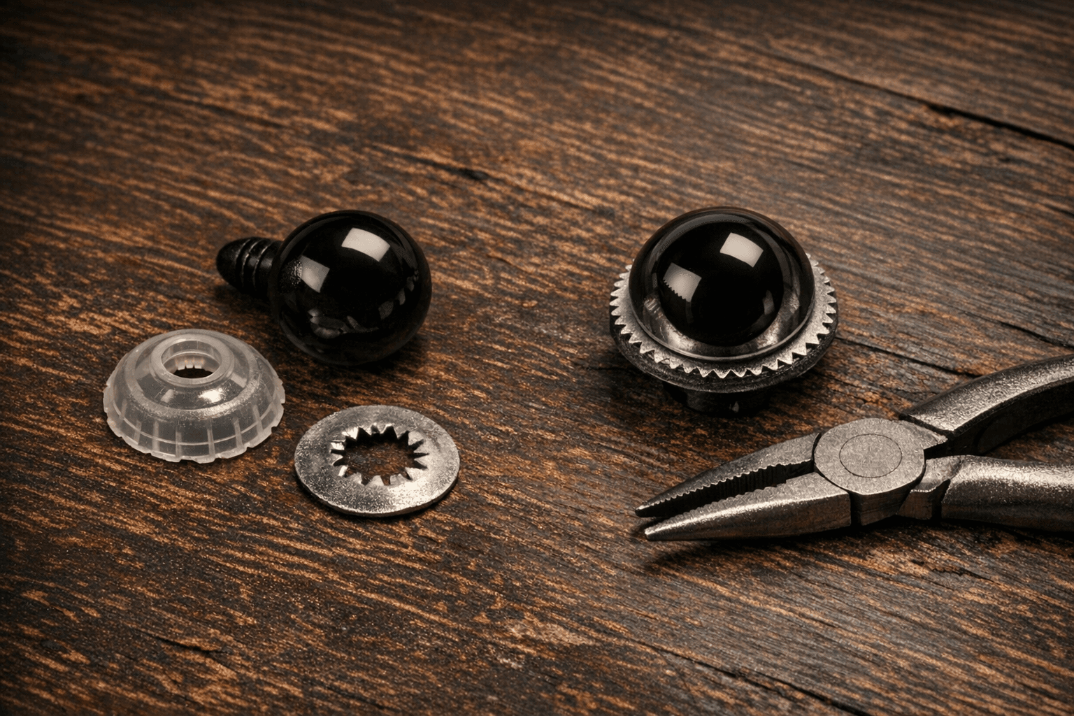 How to Secure Safety Eyes (So They Won't Fall Off)